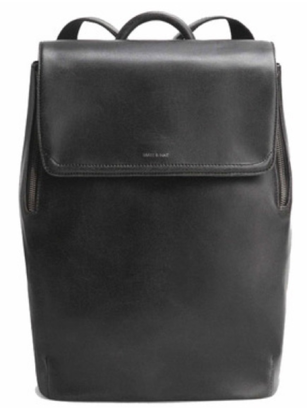 Mini Fabi Black Leather Backpack - Classic Minimalist Design